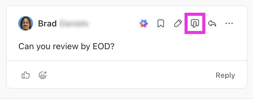 Comentários de atribuição do ClickUp: atribuição de comentários acionáveis que garantem a responsabilidade