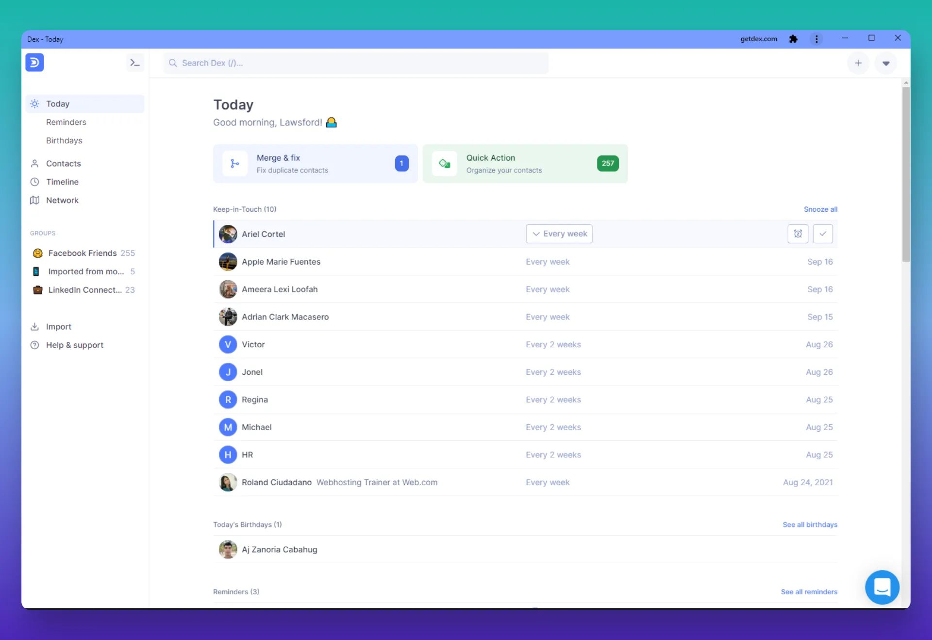 Getdex