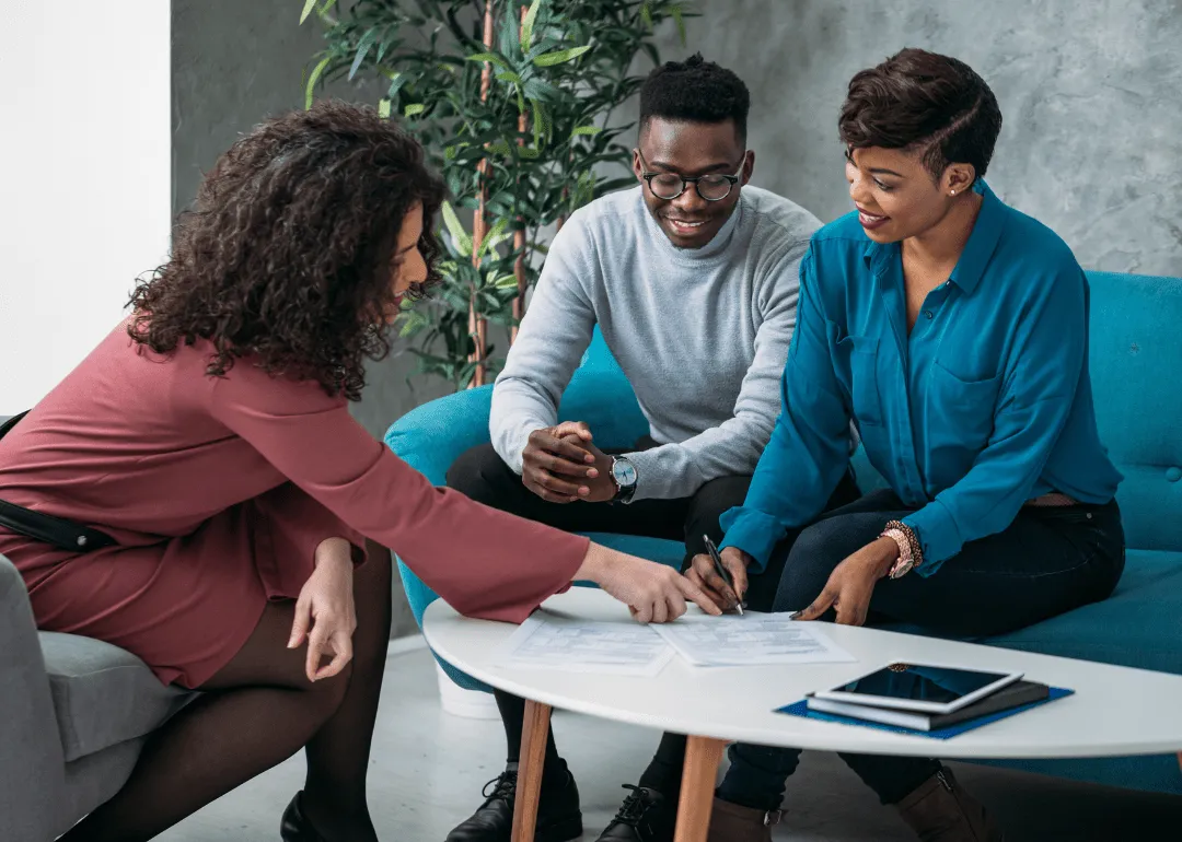 Persönlicher Finanzberater, der Clients coacht