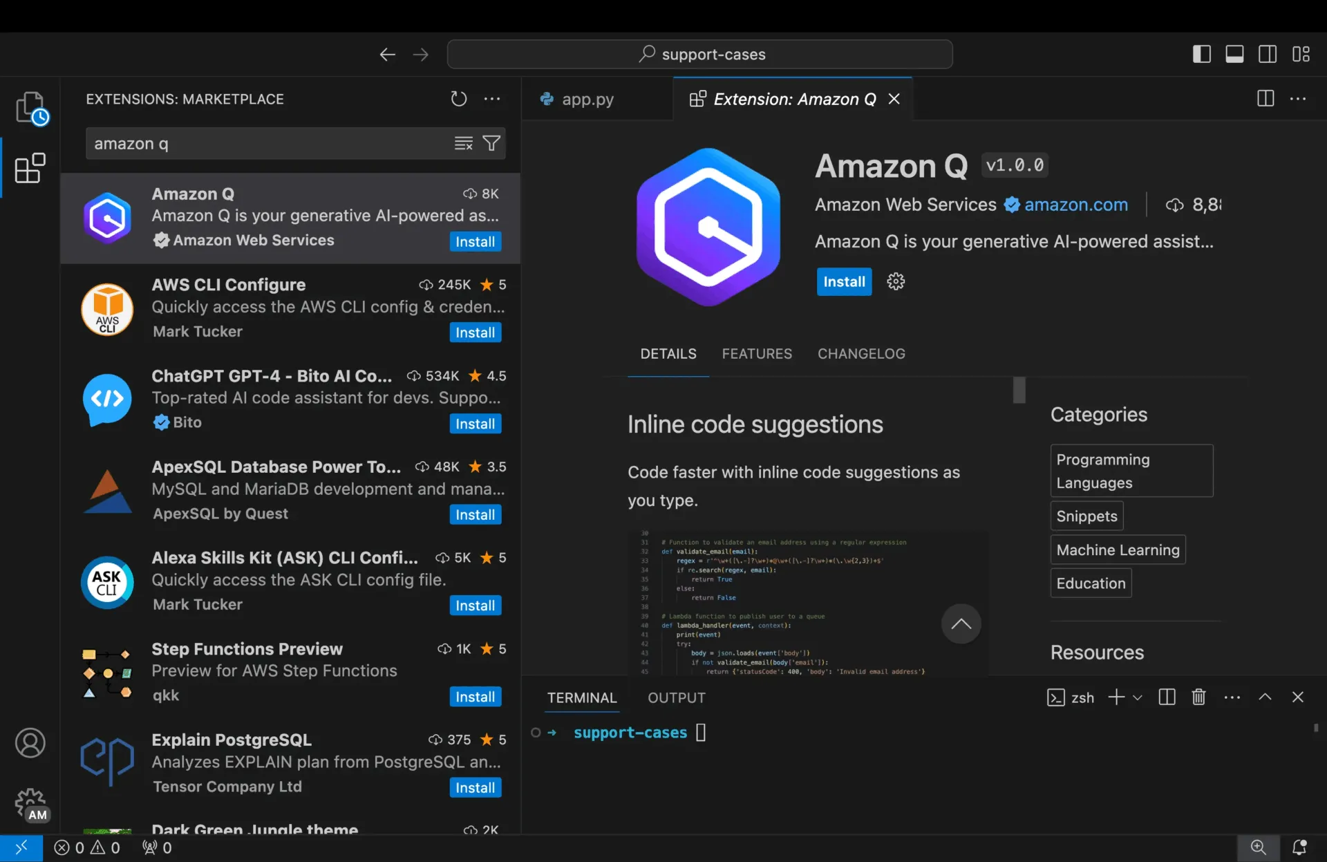 aws: พัฒนาซอฟต์แวร์ได้เร็วขึ้นสำหรับนักพัฒนาบนบอร์ดโดยใช้ Amazon Q