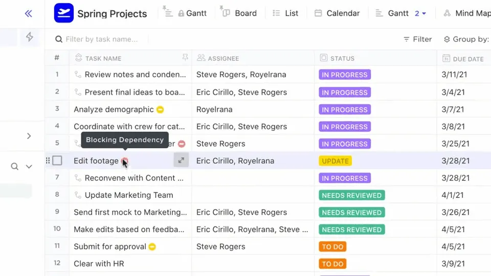 ClickUp Vista Tabella: come automatizzare i Fogli Google con l'intelligenza artificiale