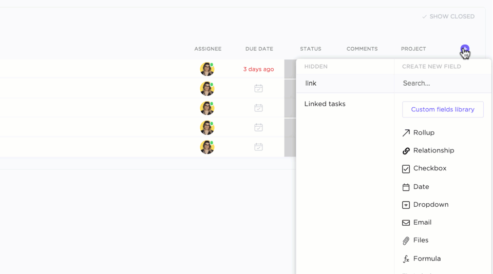 Tareas de ClickUp