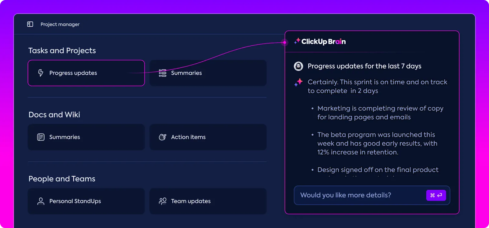 ClickUp Brain