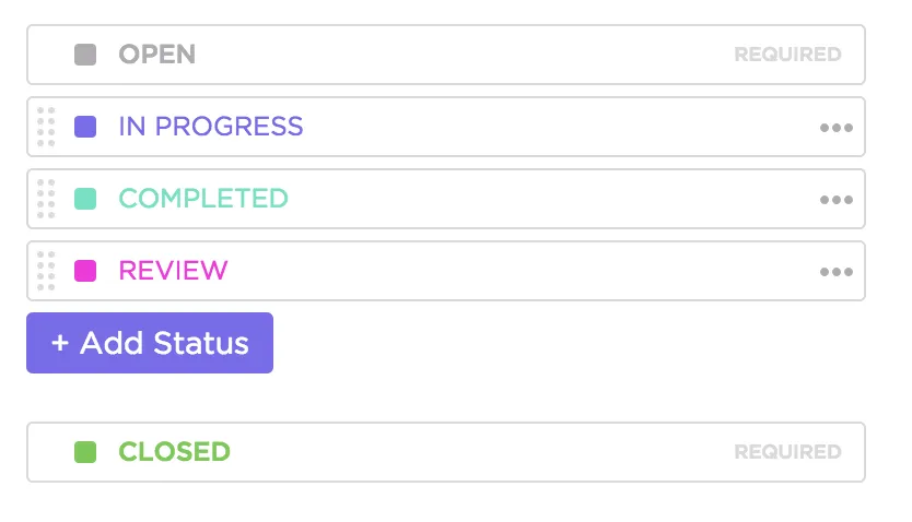 Benutzerdefinierter Status in ClickUp