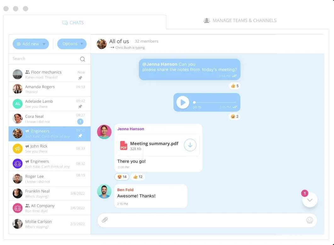 Connecteam은 현장 근무 팀을 위해 설계된 직원 관리 플랫폼입니다: 팀 커뮤니케이션 앱