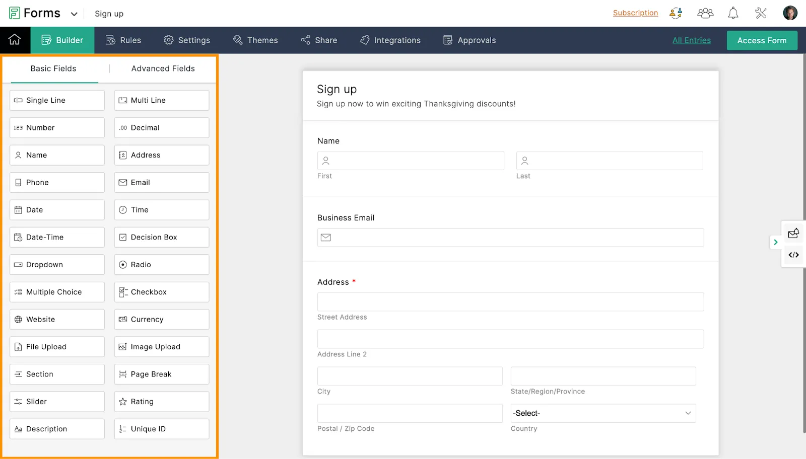 Zoho Forms