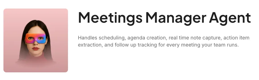 Assistenti virtuali basati sull'IA: Meetings Manager Agent