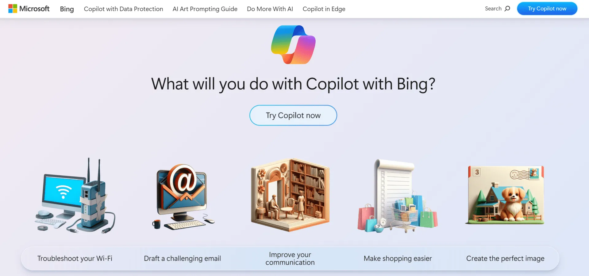 Tableau de bord de Bing Copilot