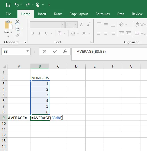 Exemplo de fórmulas do Excel: Treinamentos Internshala