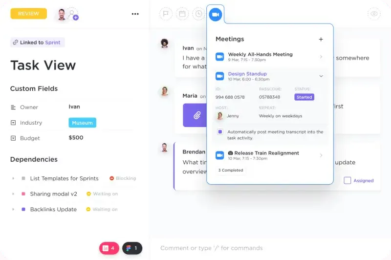 ClickUp Uzaktan Takım Proje Yönetimi Yazılımı