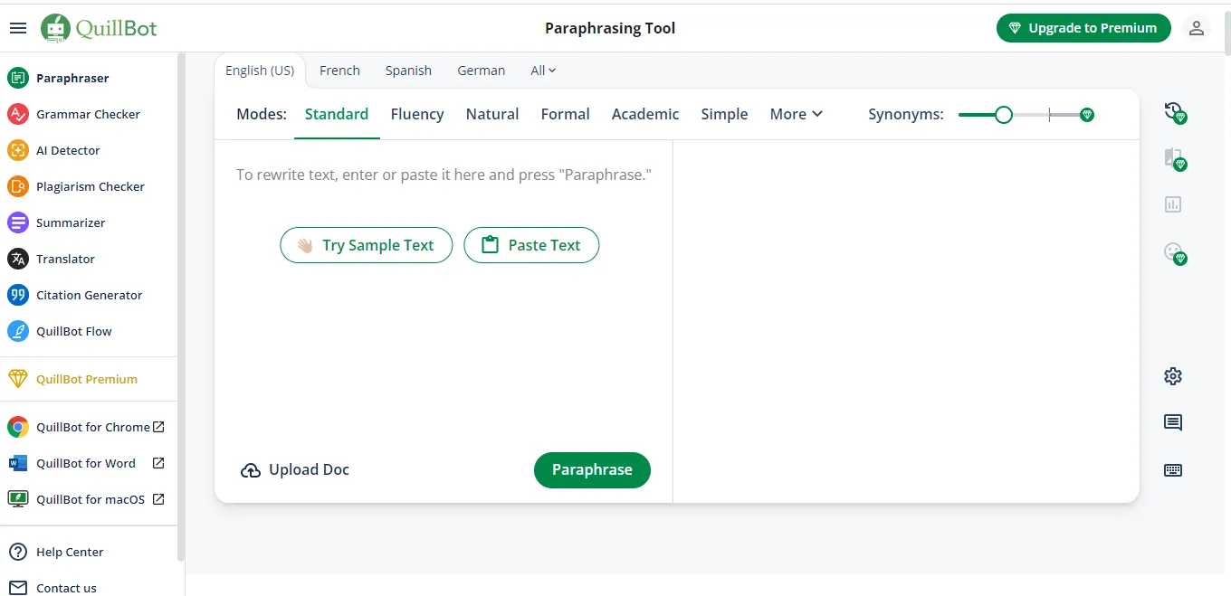 Quillbot: เครื่องสร้างสรุปที่ดีที่สุด