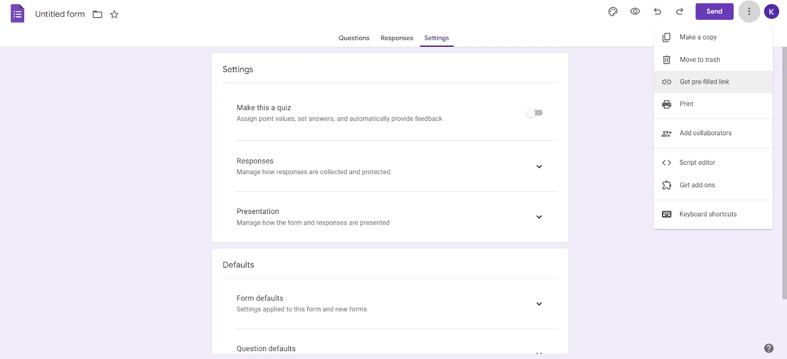 Google Forms