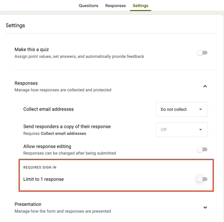 Cara membuat Google Form anonim—jangan batasi respons