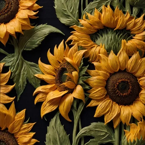 Close-up fotorrealista de um girassol vibrante: Prompts da Leonardo AI