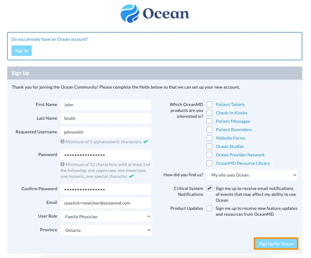 OceanMD: برنامج تعاون في مجال الرعاية الصحية لتنظيم نتائج الاختبارات والمعلومات الحساسة الأخرى