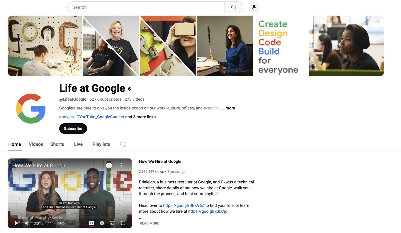 La vida en Google