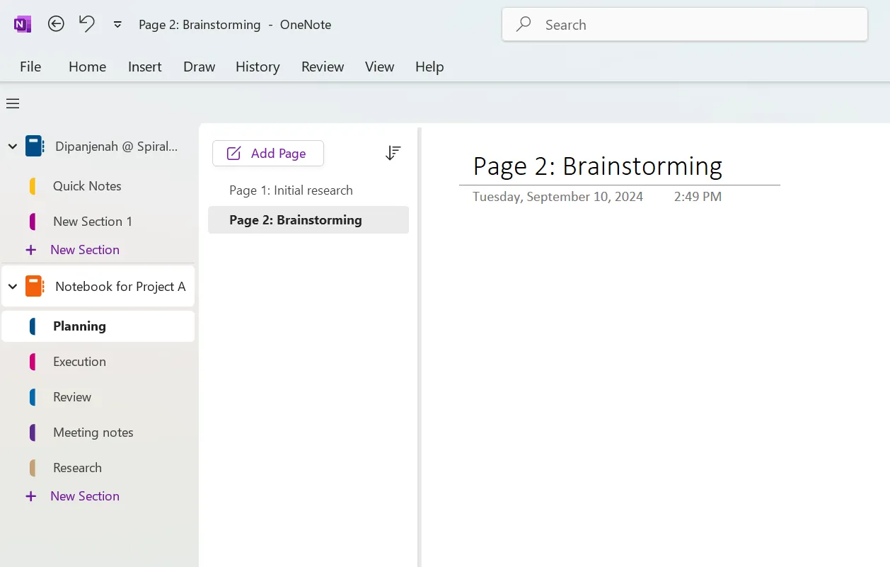 Jak organizovat OneNote – stránky pro konkrétní úkoly nebo schůzky