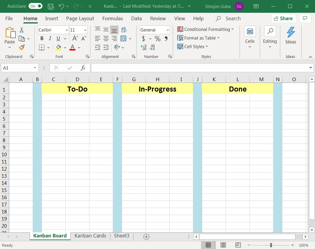 formattare colonne in Excel
