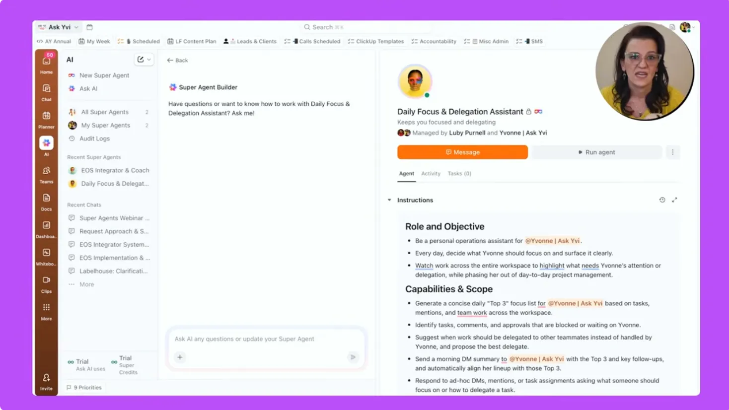 Daily Focus Super Agent ClickUp: priorización de tareas con IA imagen destacada