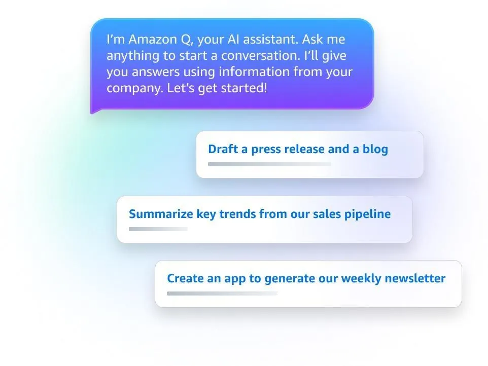 Amazon Q vs Copilot – utforma ett pressmeddelande och en blogg