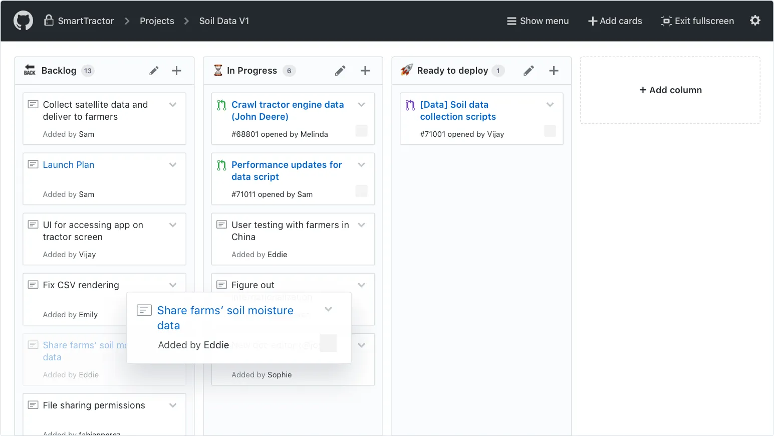 gestion de projet GitHub