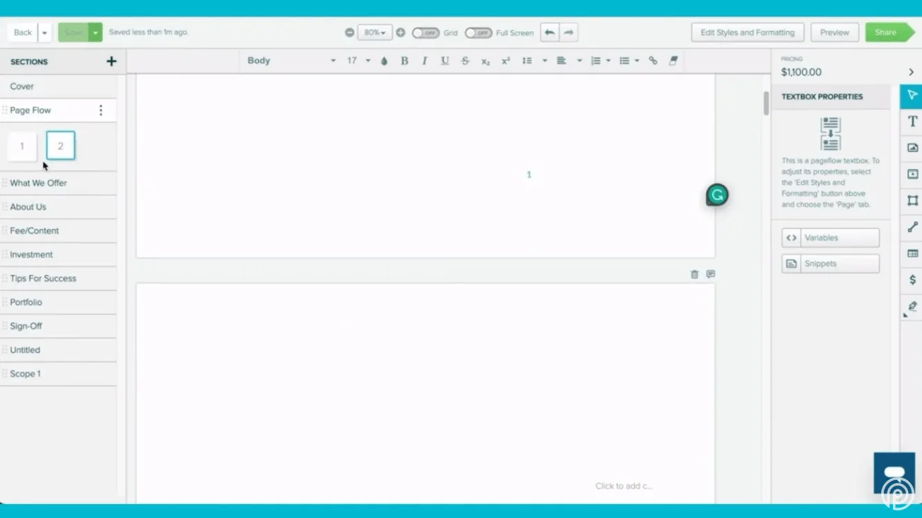 Usando o Proposify para criar documentos de proposta