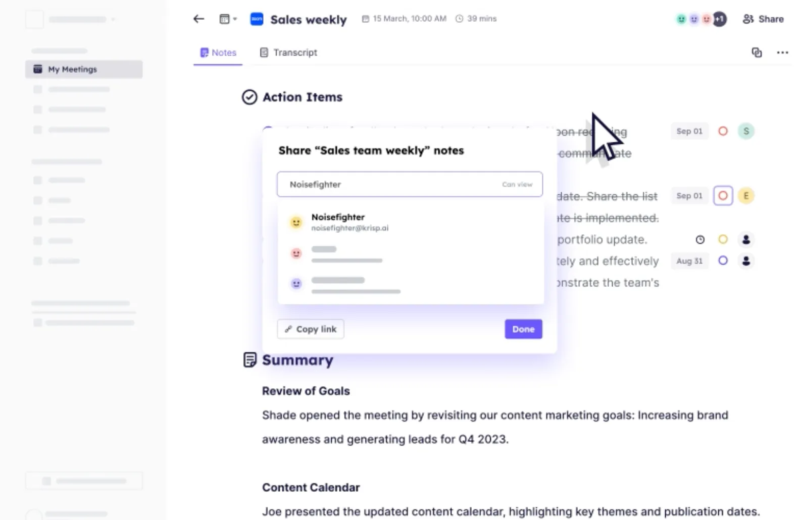Krisp AI Cuộc họp Assistant: công cụ ghi chú AI cho Microsoft Teams