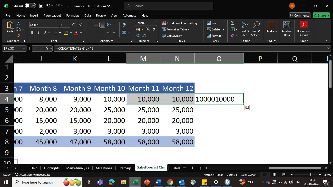 Concatenare valori: come unire celle in Excel