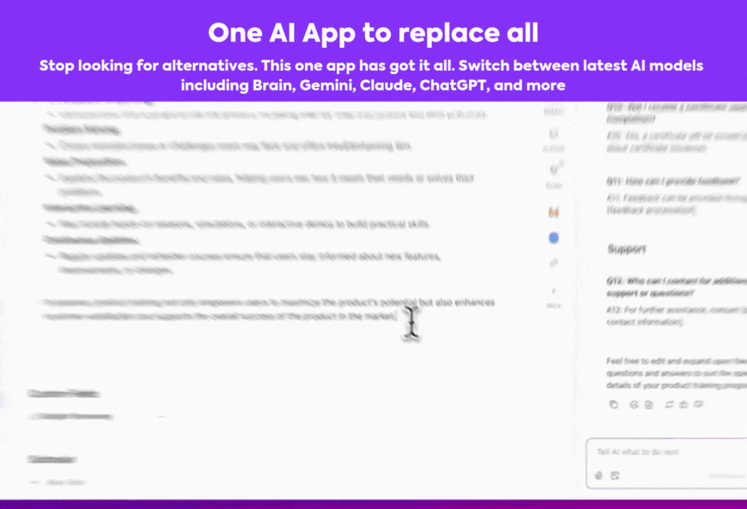 Eine KI-App, die alle ClickUp Brain-GIFs ersetzt