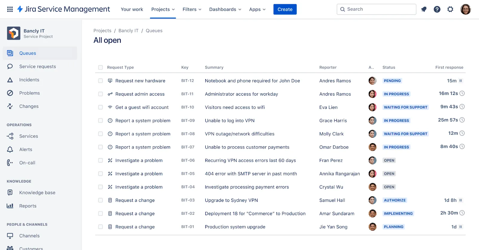 Jira Service Management สำหรับการจัดการสินค้าคงคลังด้านไอที
