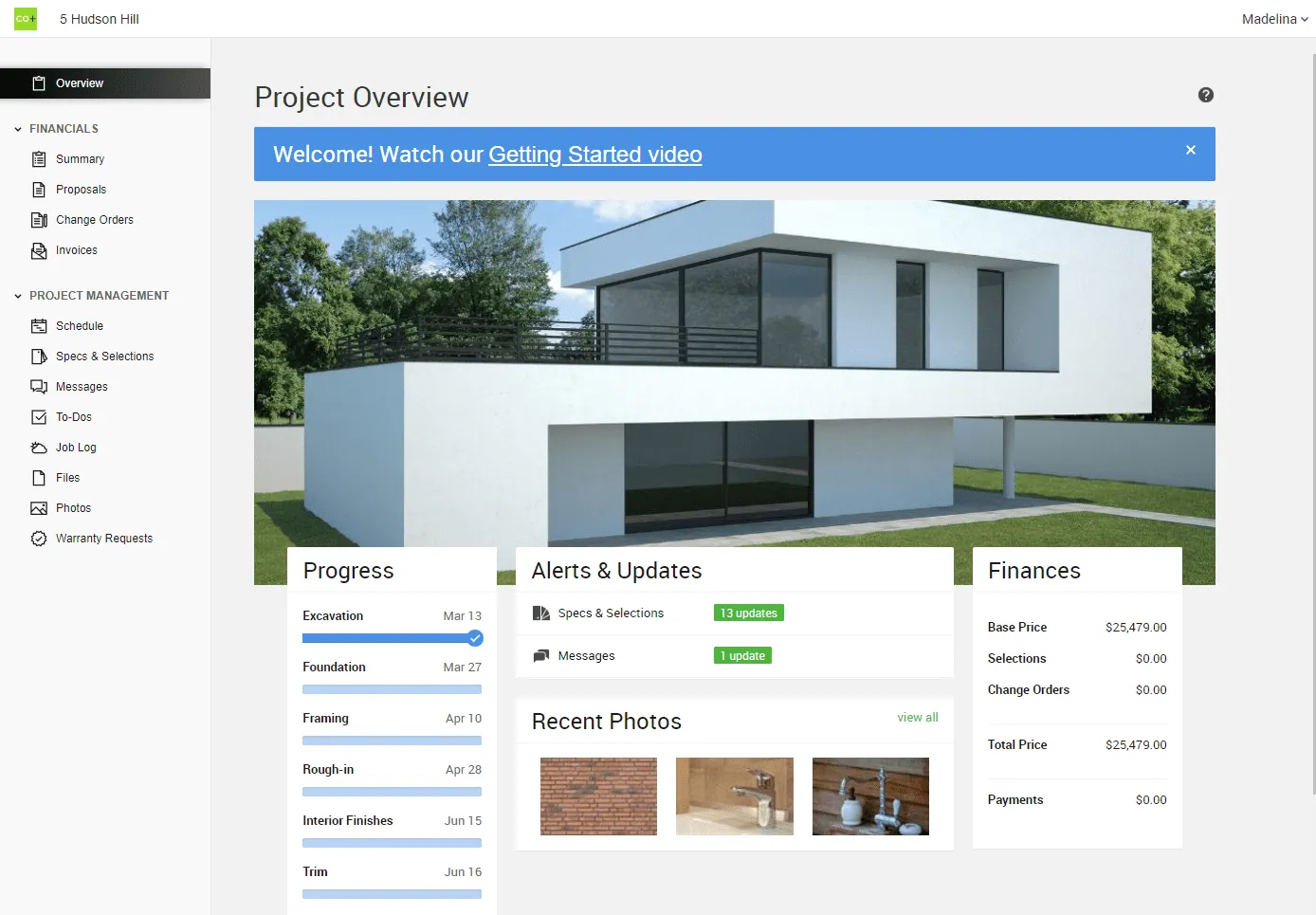 Panoramica del progetto del cliente CoConstruct