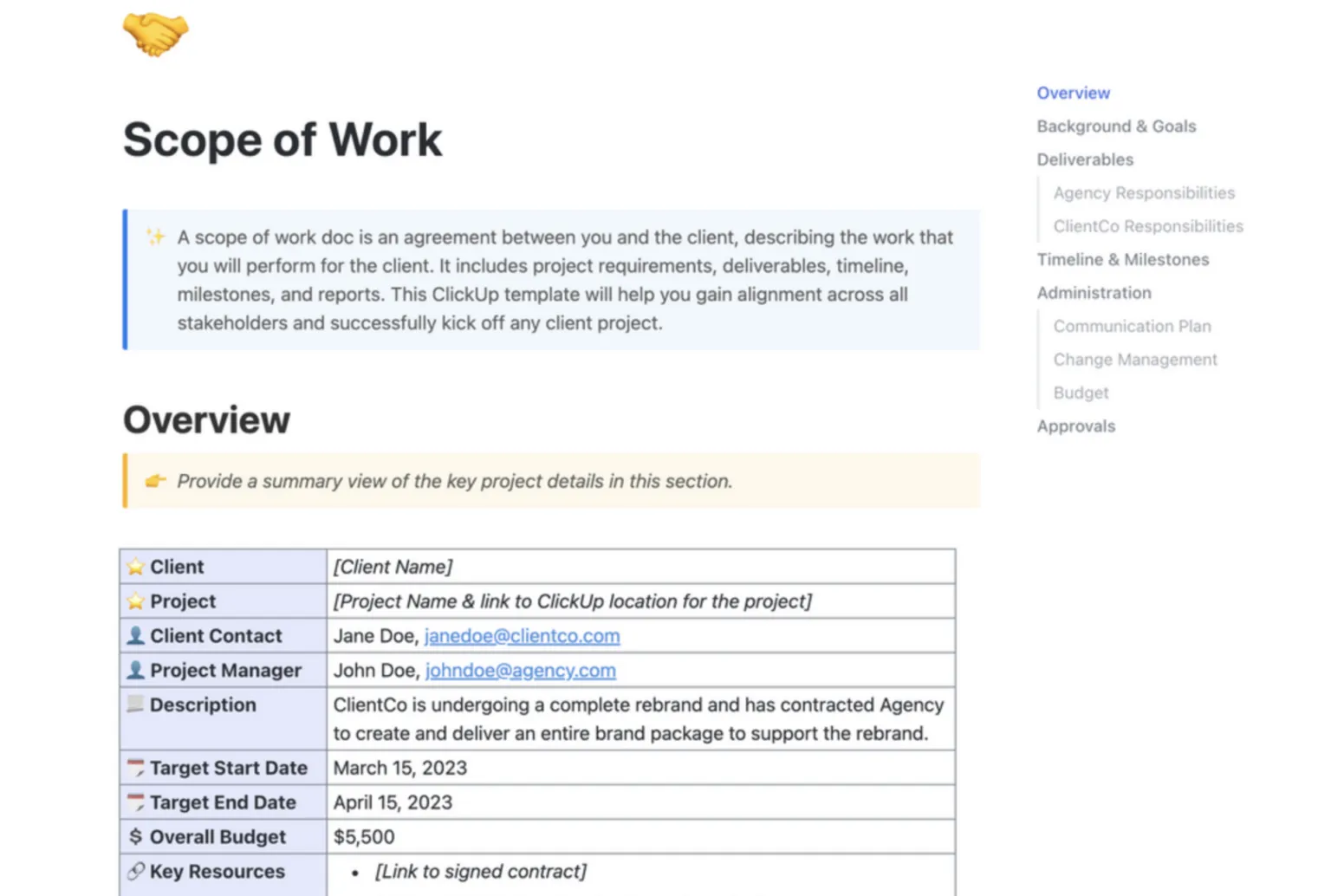 ClickUp Docs: أدوات الذكاء الاصطناعي لجمع المتطلبات
