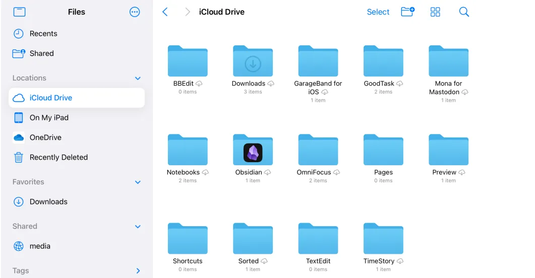 iCloud Drive alternativa a OneDrive