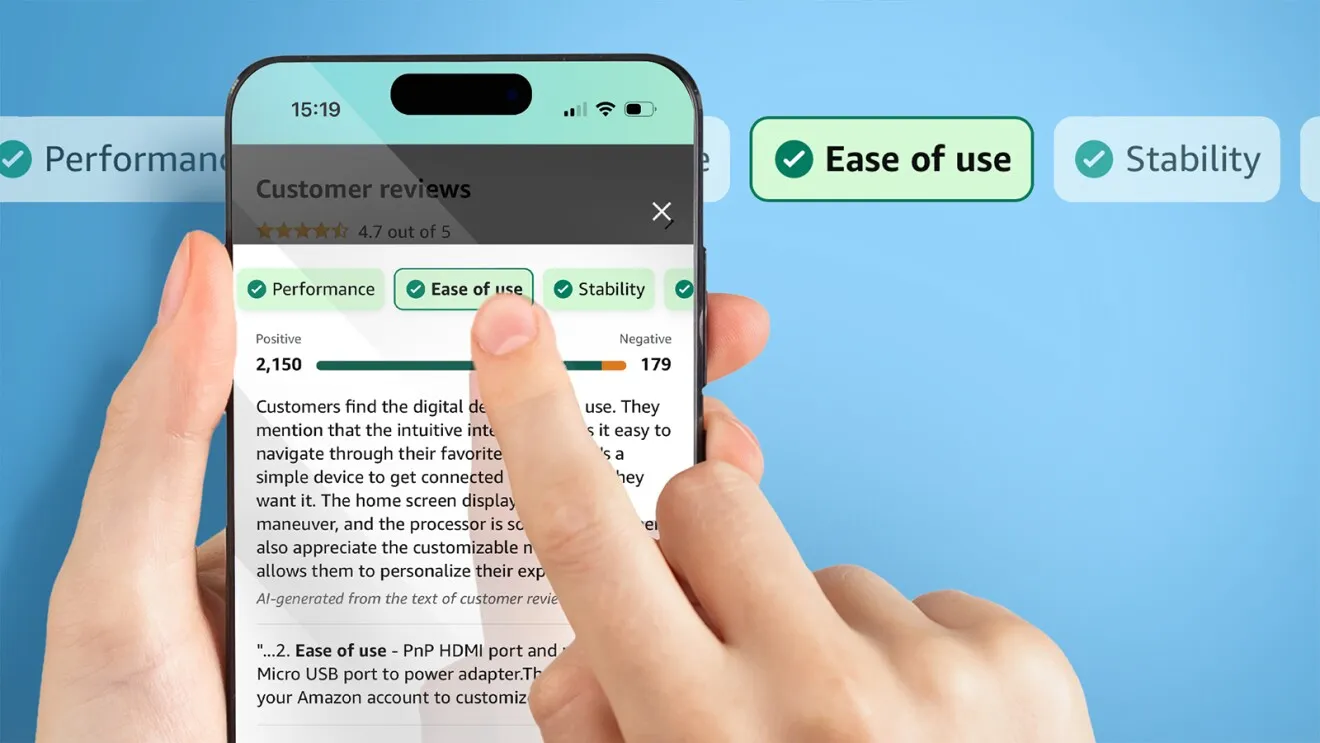 Amazon utilise des modèles d'IA générative pour les résumés d'avis