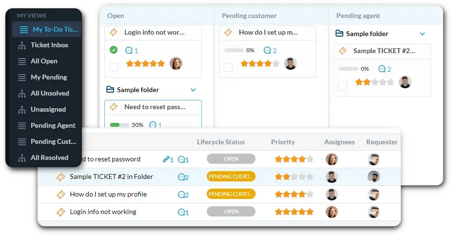 ซอฟต์แวร์การจัดการคำขอบริการ OneDesk