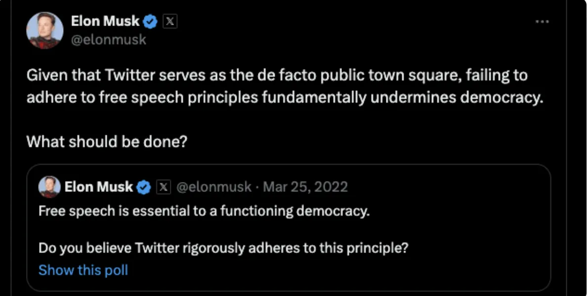 イーロン・マスクのツイート