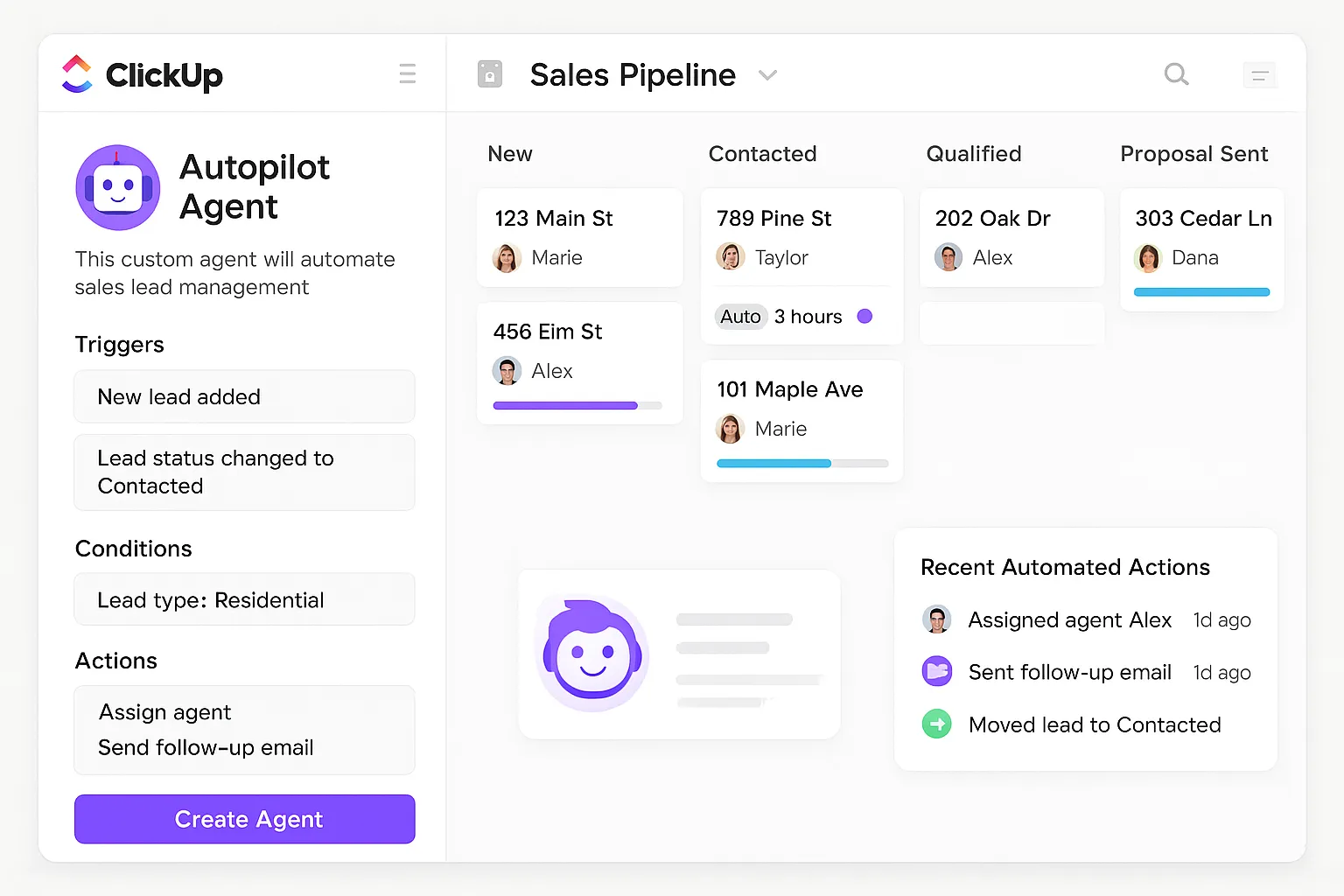 ClickUp Förkonfigurerade Autopilot Agents: Alternativ till Follow Up Boss