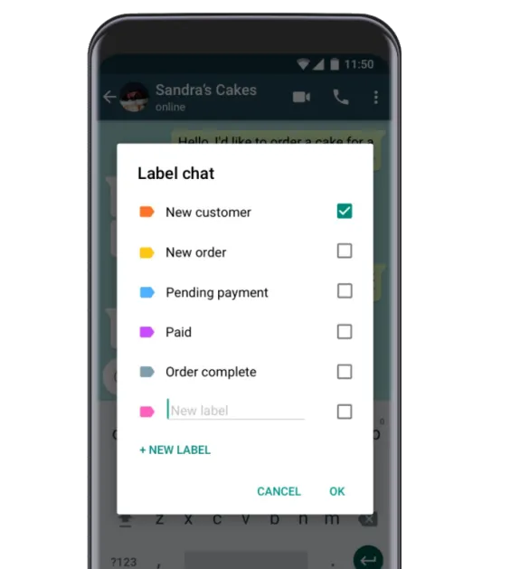 WhatsApp-hacks labels