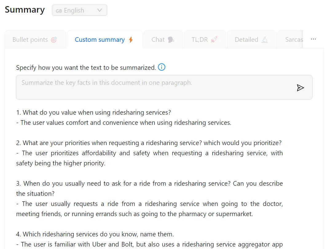 AI Summary ist ein YouTube-Video-Zusammenfasser.