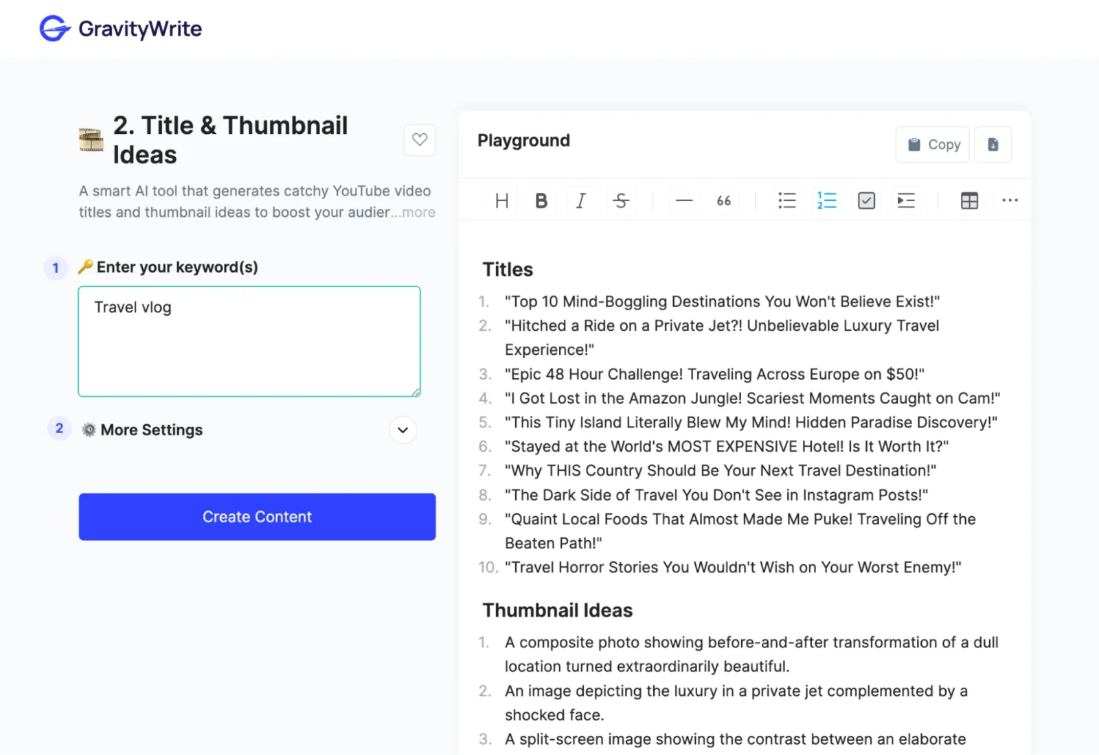 Gerador de estudos de caso GravityWrite