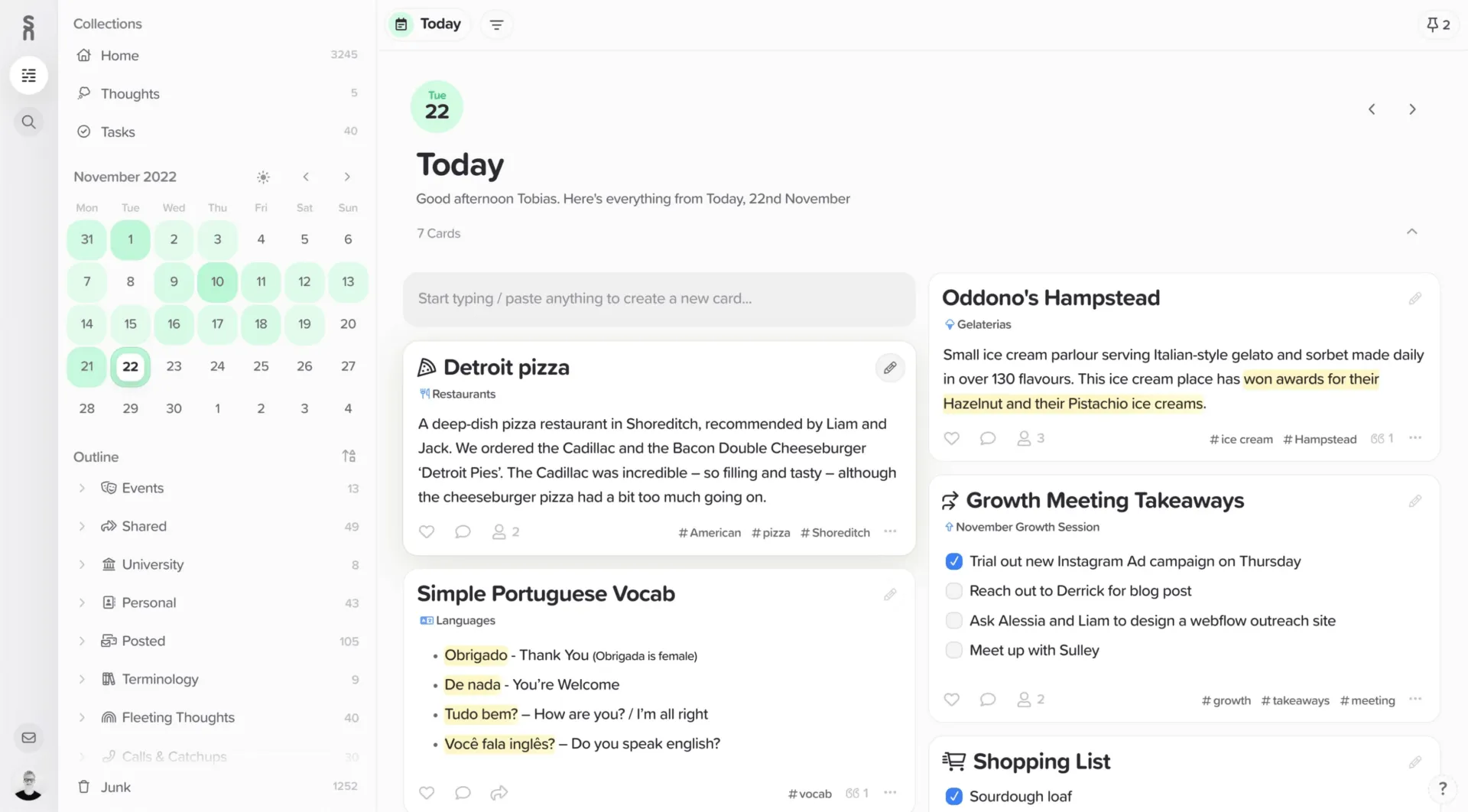 Dashboard Supernotes