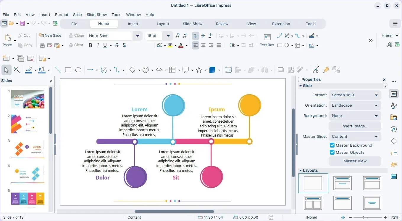 LibreOffice Impress: алтернативи на Google Slides
