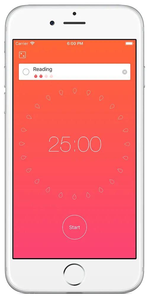 Focus Pendiente: aplicación Pomodoro