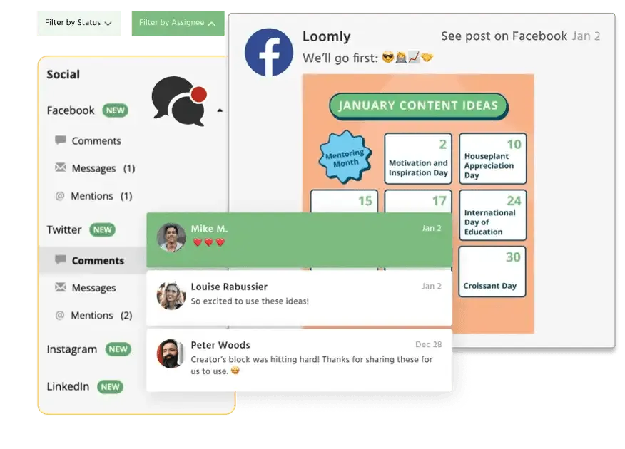 Loomly (Phù hợp nhất cho hợp tác nhóm có cấu trúc và quy trình phê duyệt)