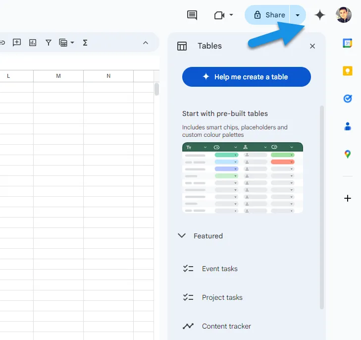 Assistance basée sur l'IA via Google Sheets