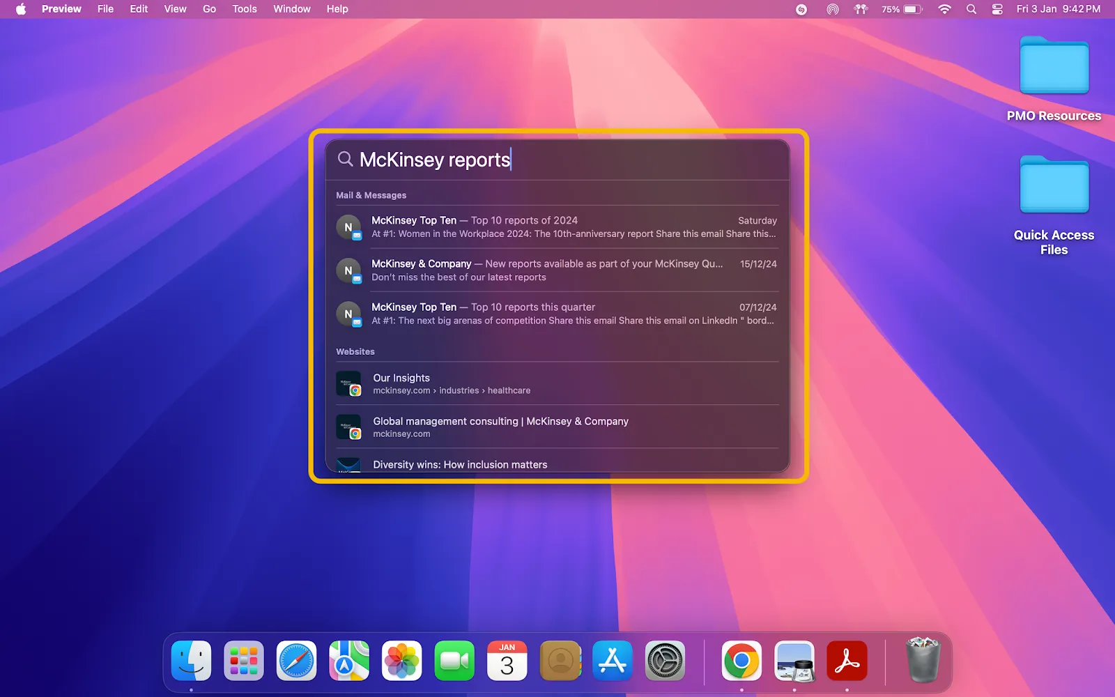 ดูผลลัพธ์ วิธีค้นหาไฟล์บน Mac