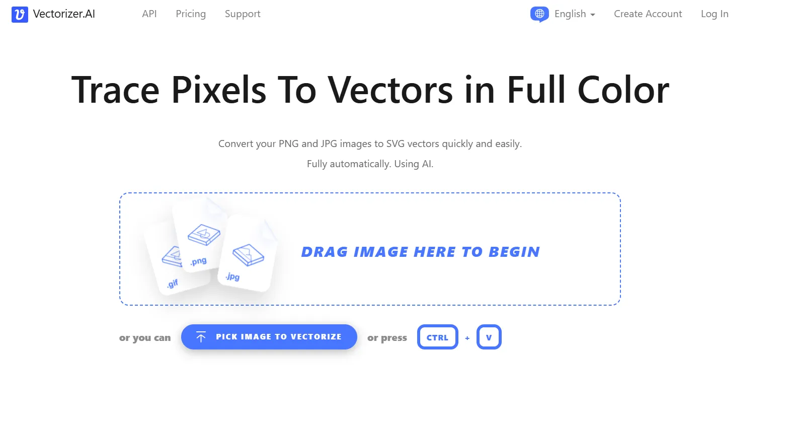 Vectorizer.ai: generátor AI SVG