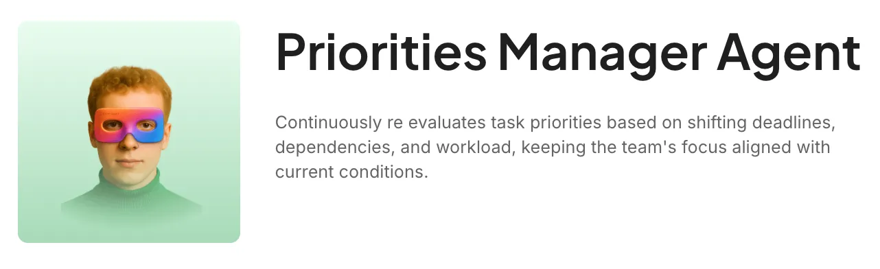 Mantén actualizadas las prioridades del backlog con ClickUp Priorities Manager Agent