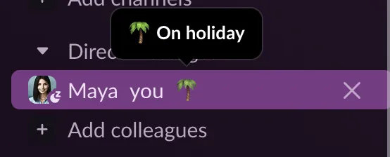 Statut Slack