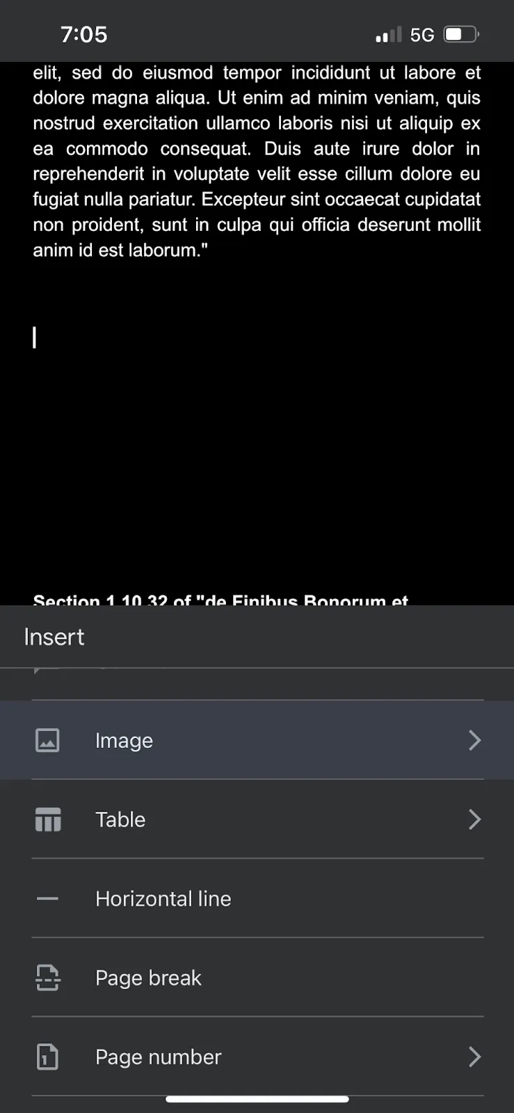 Signatur zu Google Docs auf dem Smartphone hinzufügen